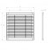 Vent cover ALETA SQUARE WHITE 150x150 mm, 02-316 - drawing