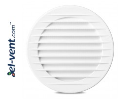 Round vent cover, white ALETA WHITE, Ø100-120-125-150 mm