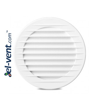 Round vent cover, white ALETA WHITE, Ø100-120-125-150 mm