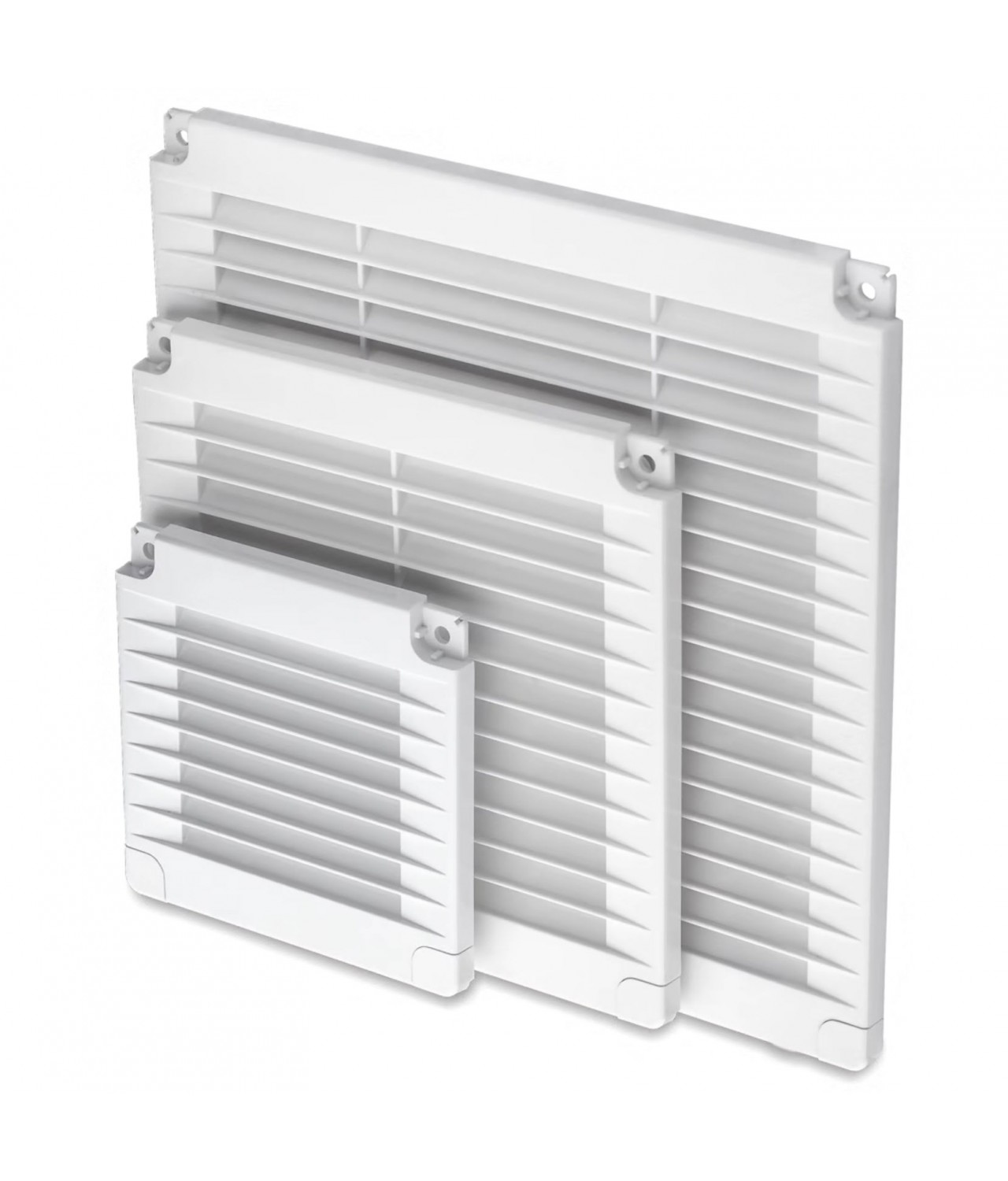 Vent cover ALETA SQUARE WHITE 150x150 mm, 02-316