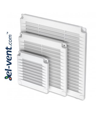 Vent cover ALETA SQUARE WHITE 150x150 mm, 02-316