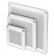 Vent cover ALETA SQUARE WHITE 150x150 mm, 02-316