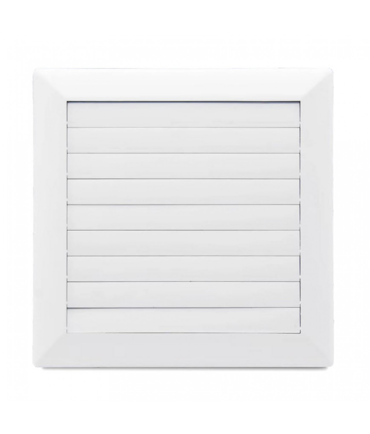 Vent cover with shutter ALETA 02-368, 172x172 mm, Ø80-150 mm