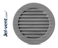 Round vent cover, grey ALETA GREY, Ø100-120-125-150 mm