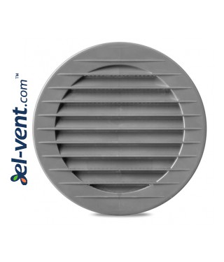 Round vent cover, grey ALETA GREY, Ø100-120-125-150 mm