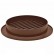 Round vent cover, brown ALETA BROWN, Ø100-120-125-150 mm - connection