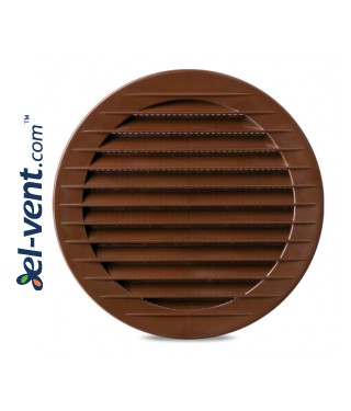 Round vent cover, brown ALETA BROWN, Ø100-120-125-150 mm