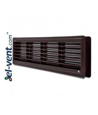 Door louver kit DOOR-Vent, brown