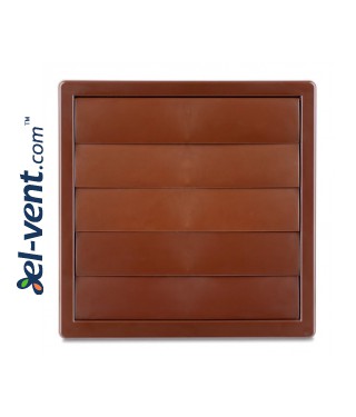 Exterior vents, gravity shutters GLG Plastic BROWN, Ø 80-150 mm