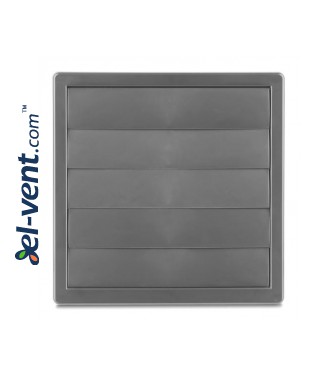 Exterior vents, gravity shutters GLG Plastic GREY, Ø 80-150 mm