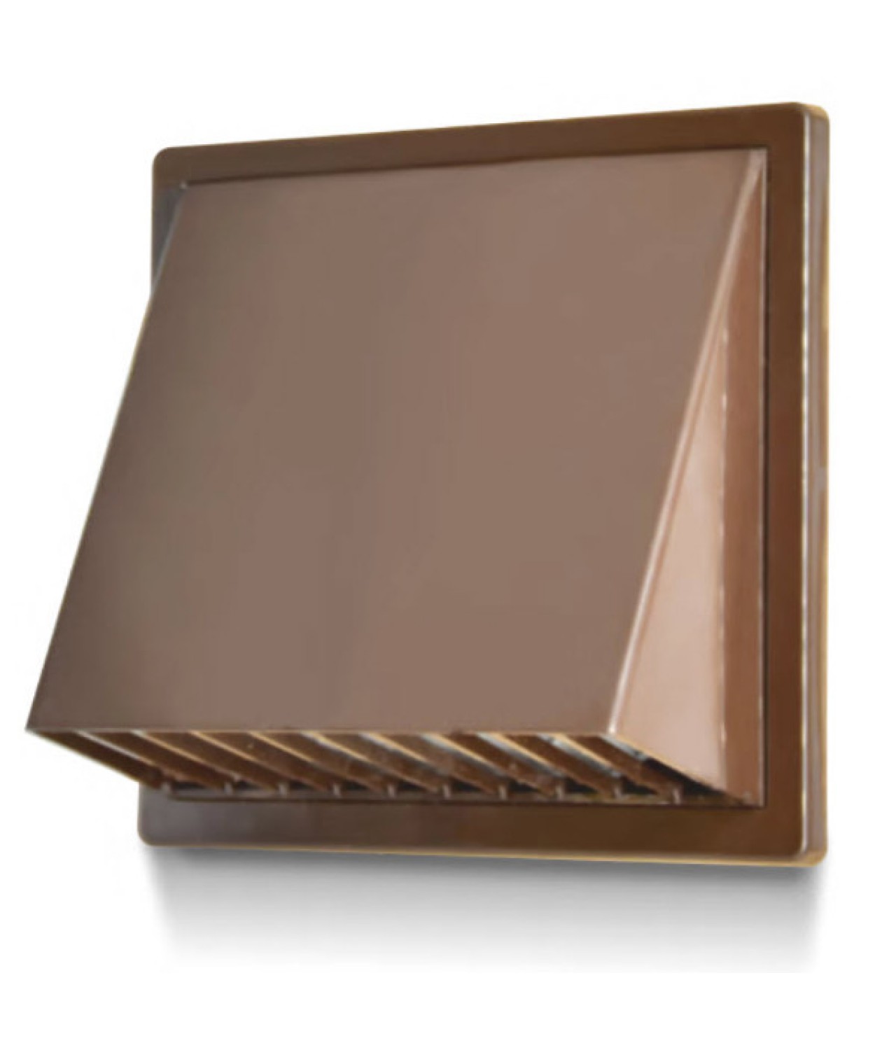 Exhaust vent cover with backdraft stopper GLN Plastic BROWN, Ø 80-150 mm