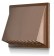 Exhaust vent cover with backdraft stopper GLN Plastic BROWN, Ø 80-150 mm