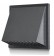 Exhaust vent cover with backdraft stopper GLN Plastic GRAPHITE, Ø 80-150 mm