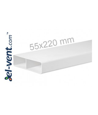 Plastic flat ducts EKO-P 55x220 mm