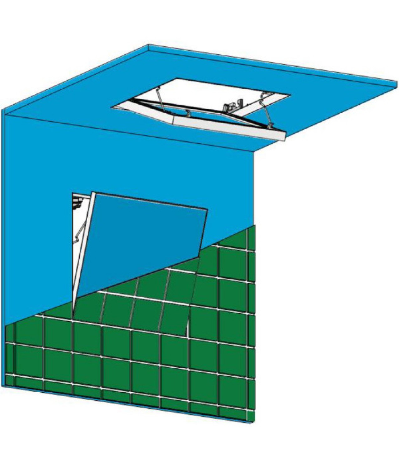 SUPRA - revizinės durelės plytelėms (iki 600x600 mm)