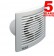 Ultra-quiet bathroom extract fans with extra-thin grilles E-STYLE TREND