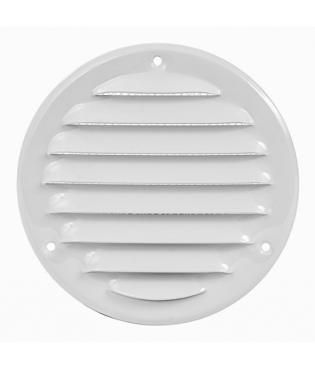 Metal vent cover EMW100W, white Ø100 mm