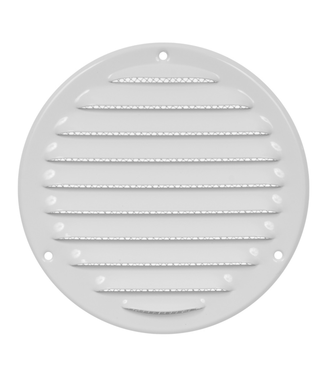 Metal vent cover EMW125W, white Ø125 mm