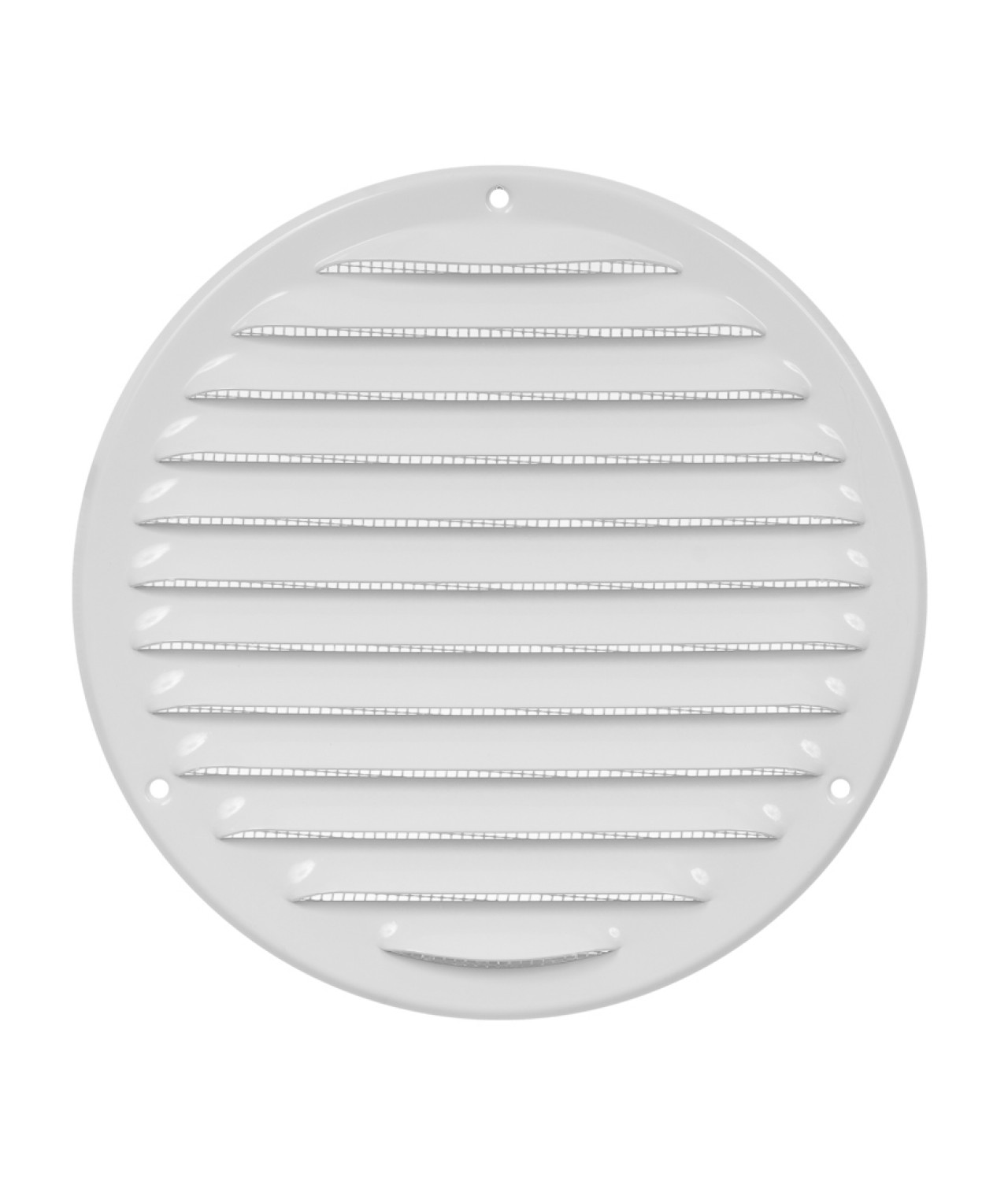 Metal vent cover EMW160W, white Ø160 mm