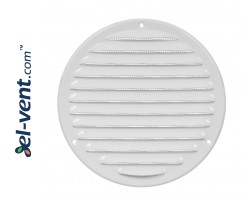 Metal vent cover EMW160W, white Ø160 mm