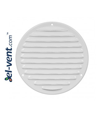 Metal vent cover EMW160W, white Ø160 mm