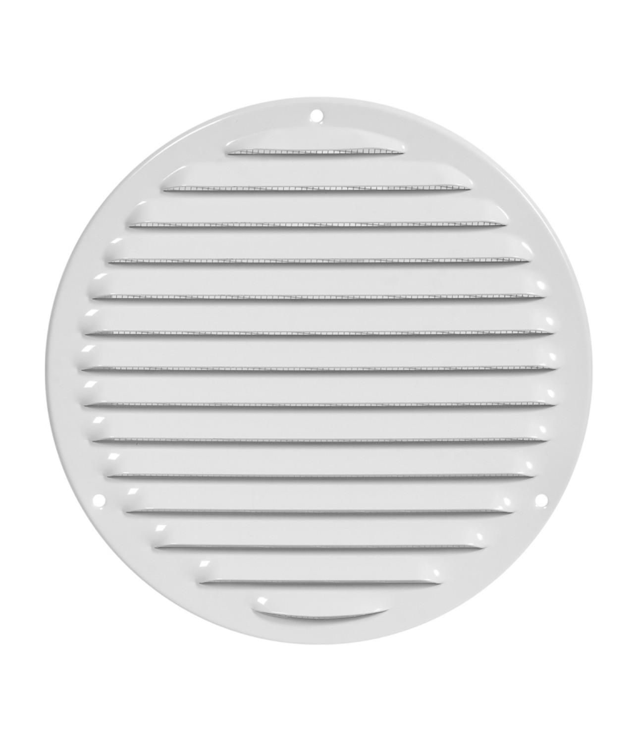 Metal vent cover EMW200W, white Ø200 mm