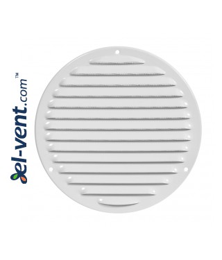 Metal vent cover EMW200W, white Ø200 mm