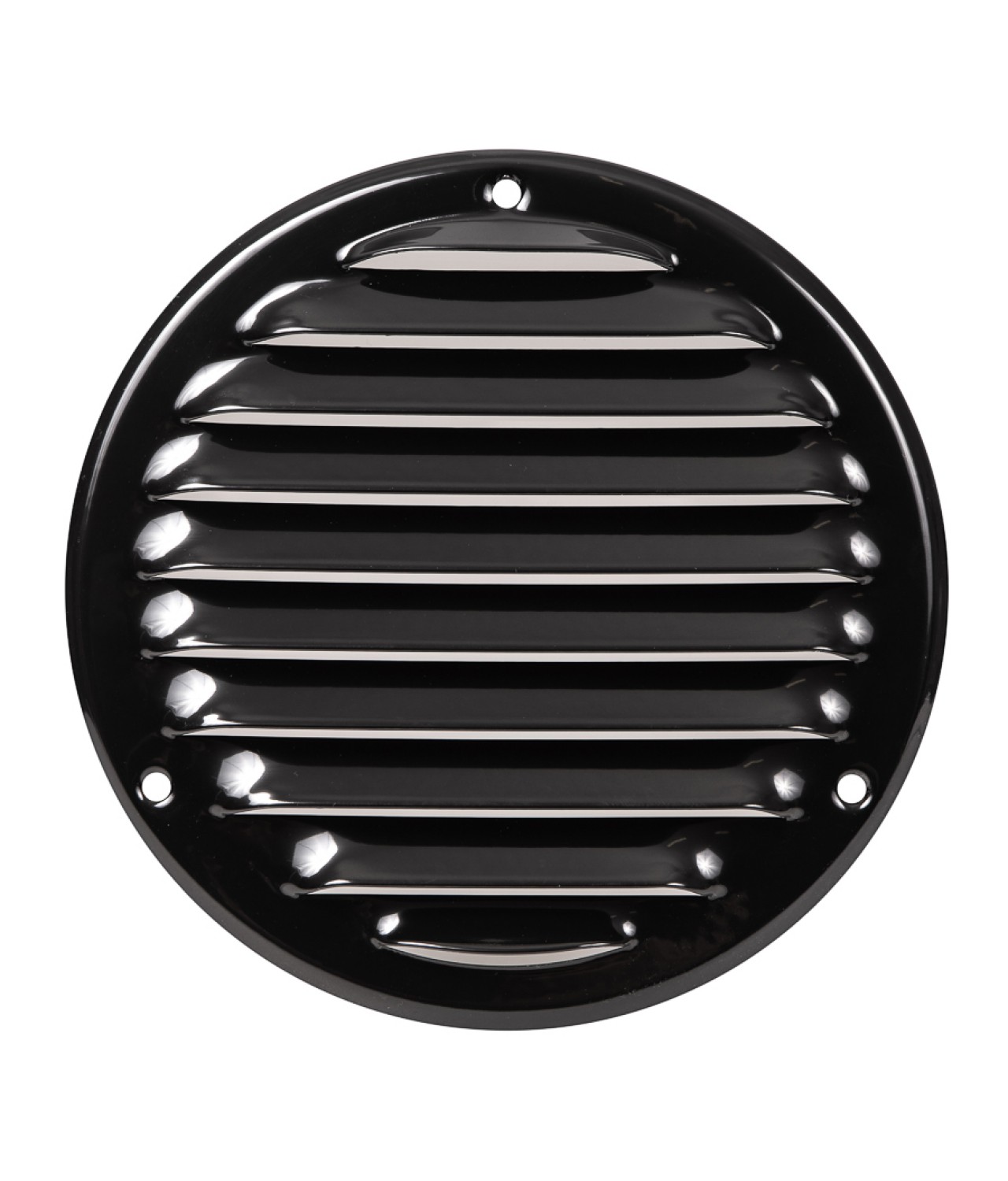 Metal vent cover EMW125B, black Ø125 mm