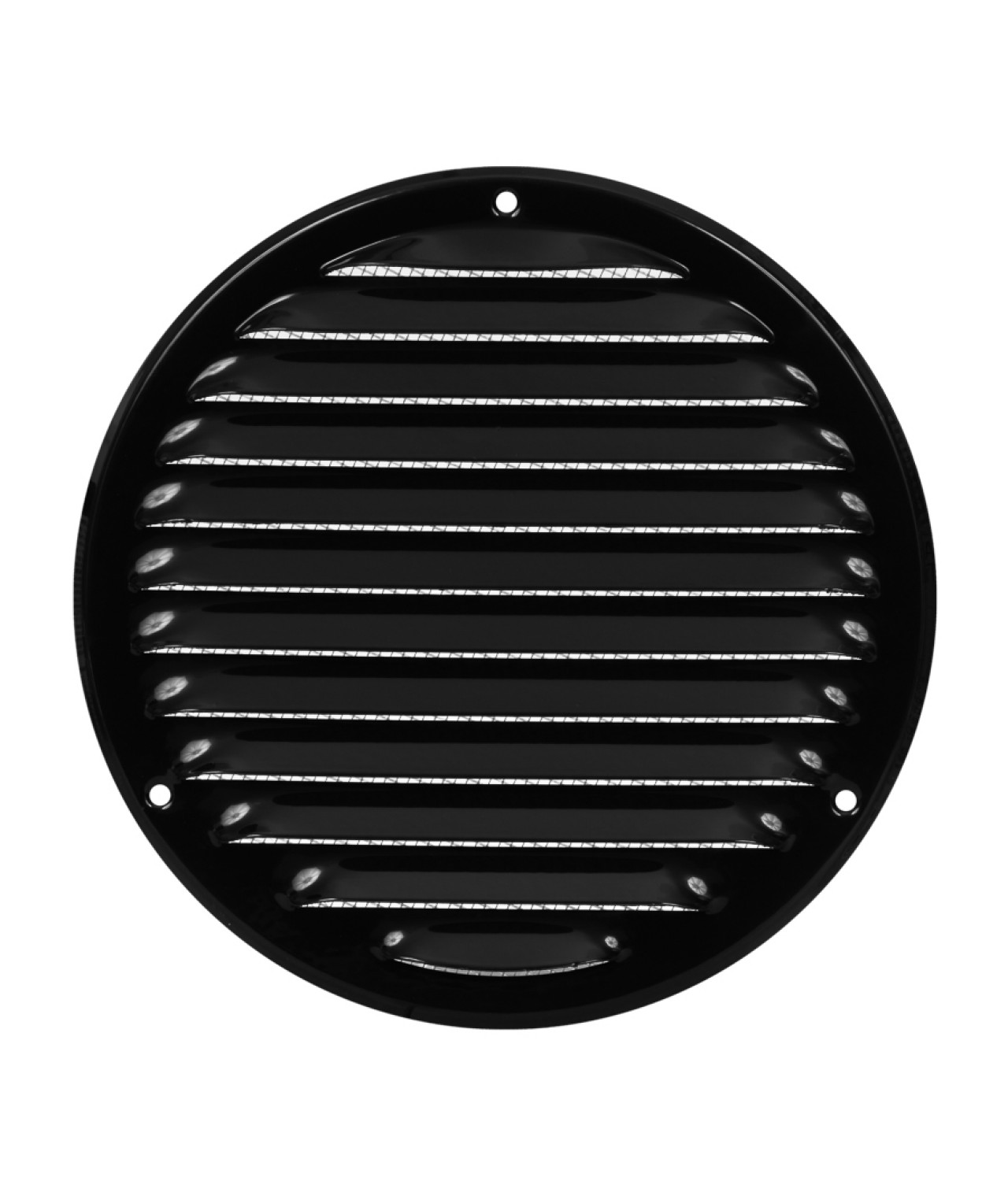 Metal vent cover EMW160B, black Ø160 mm