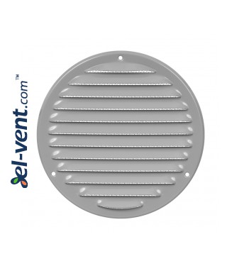 Metal vent cover EMW160G, grey Ø160 mm